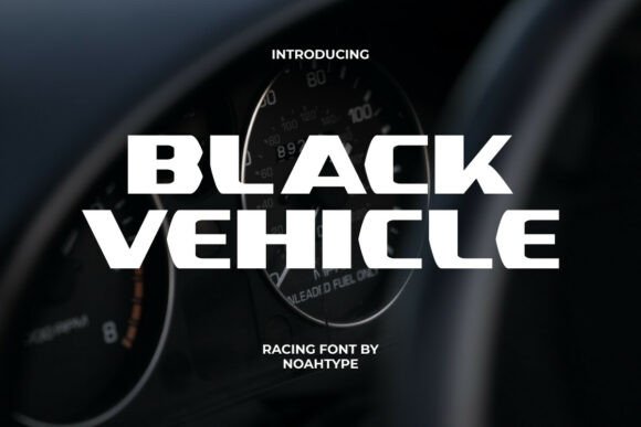 Black Vehicle: A Bold Display Font for Crafters