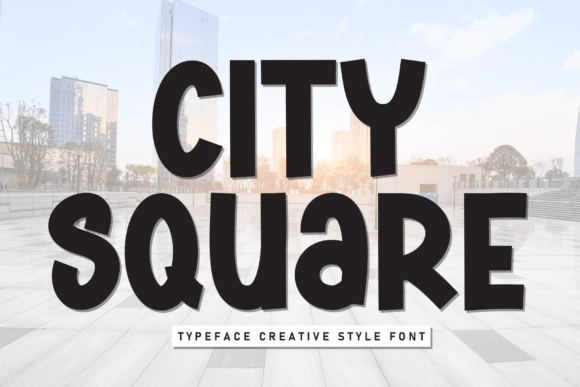 City Square Font: A Handwritten Display Typeface for Crafters and Makers