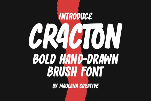 Cracton: A Hand-Drawn Display Font for Makers and Sellers