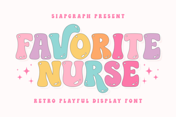 Favorite Nurse Font: A Playful Display Typeface for Editorial Design