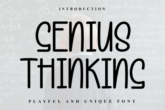 Genius Thinking: A Casual Display Font That Makes Branding Feel Effortless