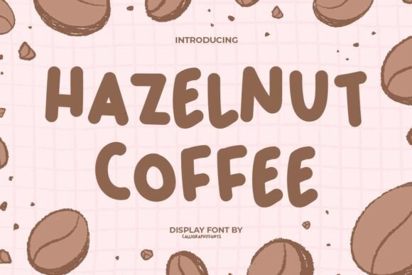 Hazelnut Coffee Font: A Playful Display Typeface for Makers