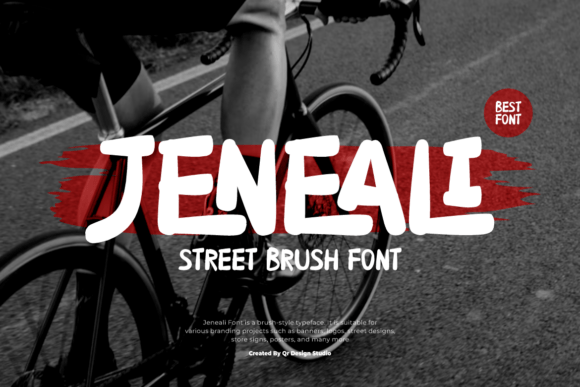 Jeneali: A Brush Display Typeface for Bold Brand Identity