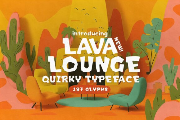 Lava Lounge: A Quirky Display Font for Bold Editorial Projects