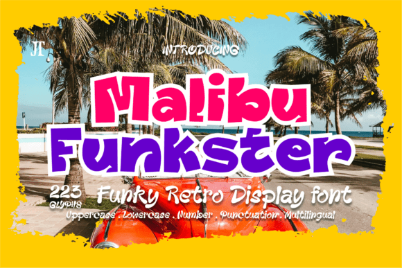 Malibu Funkster: A Retro Display Font for Web Designers