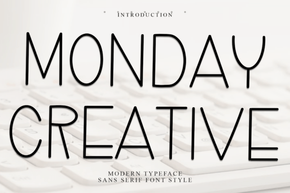 Monday Creative: A Minimalist Display Font Worth Testing in Real Brand Work