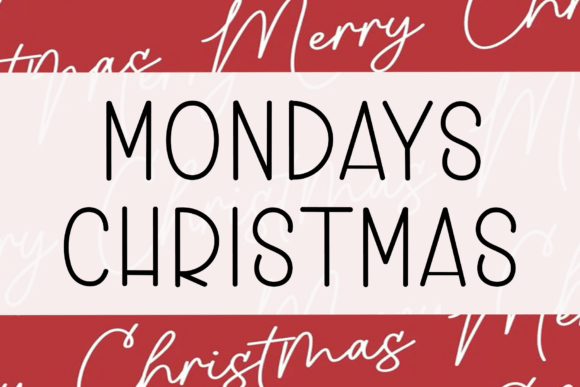 Mondays Christmas: A Handwritten Font with Editorial Presence