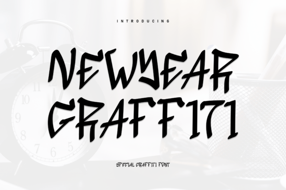Newyear Graffiti: A Handwritten Font for Bold Brand Identity