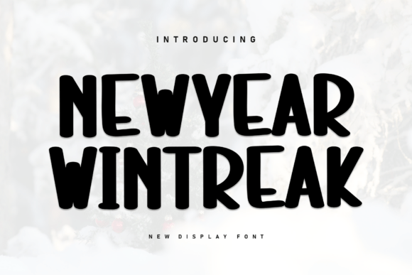 Newyear Wintreak: A Bold Display Font for Small Business Branding