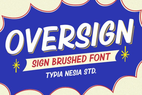 Oversign Font: A Hand-Drawn Display Typeface for Modern Marketing