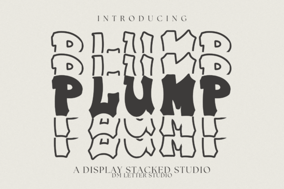Plump Stacked: A Bold Display Font for Crafters and Small Shops
