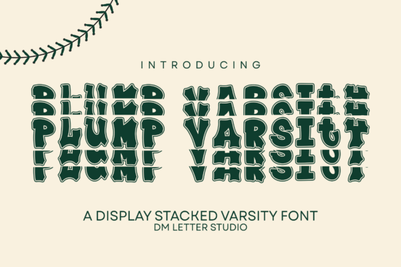 Plump Varsity Stacked Font for Modern Web Design