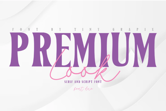 Premium Look Duo: A Serif and Script Font for Crafters