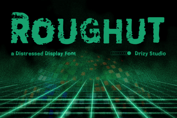 Roughut Font: A Raw Display Typeface for Digital Brands