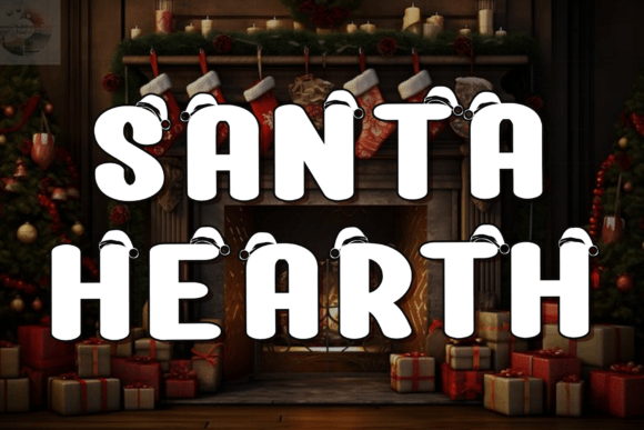 Santa Hearth: A Festive Typeface for Holiday Editorial Design