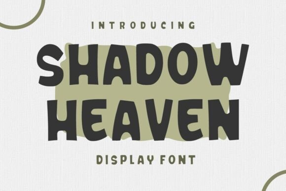 Shadow Heaven Font: A Playful Display Typeface for Crafters