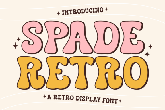 Spade Retro: A Chunky Display Font for Retro Campaigns