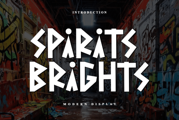 Spirits Brights: A Display Font Built for Bold Campaign Visuals