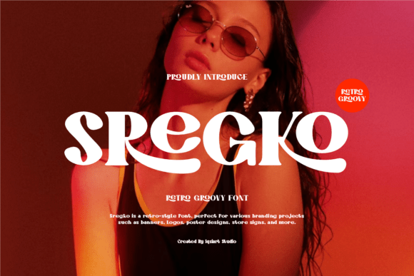 Sregko: A Groovy Display Font for Handmade Products