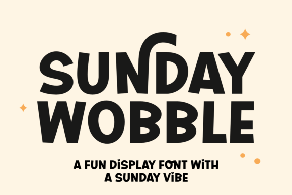 Sunday Wobble: A Playful Display Font for Web Design