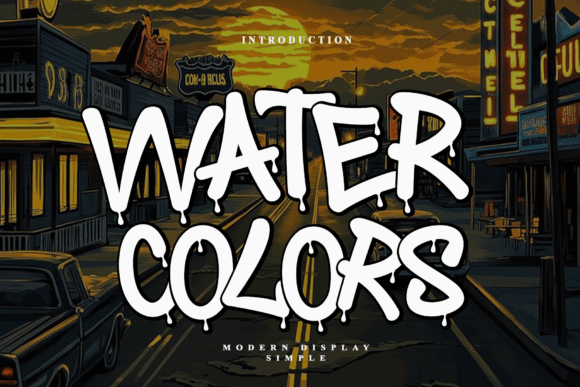 Water Colors: A Display Font for Modern Web Design