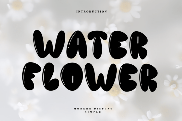 Watery Flower: A Premium Display Font for Small Business Branding